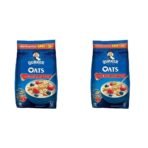 Quaker Oats 2Kg | Rolled Oats | 100% Natural Wholegrain | Nutritious Breakfast Cereals | Porridge | Easy To Cook & Oats, 1.5Kg - Honey - Fast UK Delivery