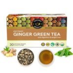 TEACURRY Ginger Green Tea - 30 Tea Bags | Helps with Osteoarthritis, Indigestion, Sugar Levels - Fast UK Delivery
