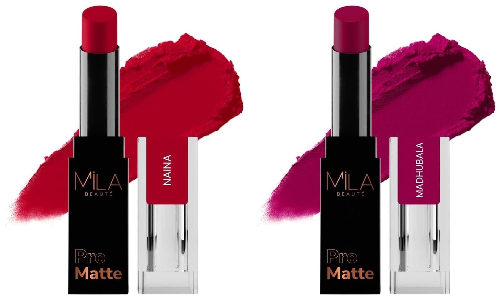 uk616Rv-KDvFL-1-1.jpg MILA Beaute Pro Matte Lipstick | Creamy Matte Lipstick | Shade - Madhubala, 4.2g Pro Matte Lipstick | Creamy Matte Lipstick | Shade - Naina, 4.2g - Fast UK Delivery - Image 1