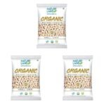 Natureland Organics Kabuli Chana/White Chana/Chole 1 Kg - Organic Healthy Chana (Pack of 3) - Fast UK Delivery
