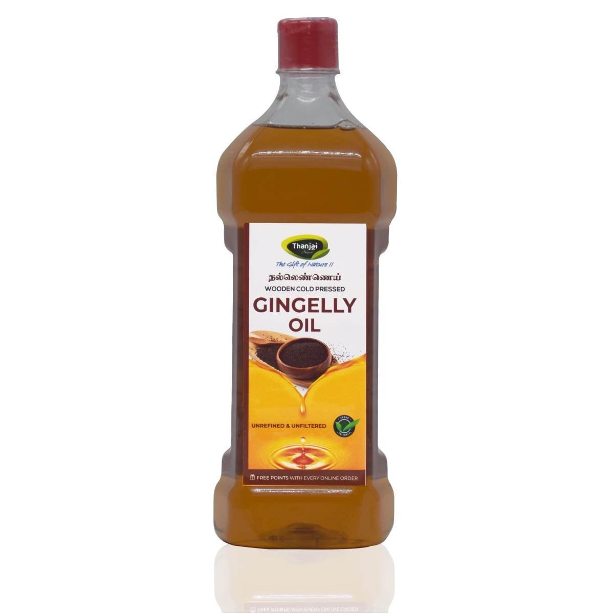 uk616itgKaeL-1.jpg Thanjai Natural Virgin Gingelly Oil 1000ml Sesame Oil Cold Pressed & Gingelly Oil for Natural Healthy - Fast UK Delivery - Image 1