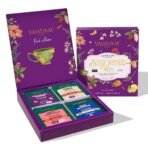 VAHDAM, Assorted Valentines Day Tea Gift Set | Classic Tea Gift Box - 24 Unique Flavor in Individually Wrapped Pyramid Tea Bags | Valentines Day Presents for Women, Men & Adults - Fast UK Delivery