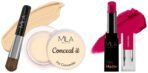 MILA Beaute Pro Matte Lipstick | Creamy Matte Lipstick | Shade - Gangubai, 4.2g Conceal It Pot Concealer For Face Makeup | Shade - (Rich Vanilla, 4g) - Fast UK Delivery