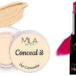 MILA Beaute Pro Matte Lipstick | Creamy Matte Lipstick | Shade - Gangubai, 4.2g Conceal It Pot Concealer For Face Makeup | Shade - (Rich Vanilla, 4g) - Fast UK Delivery