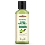 Healthally Khadi Amla Shikakai Herbal Shampoo - 200 ML | Dandruff,Hair Fall Control Shampoo | Hair Strengthens Nourishment Reetha Bhringraj Shampoo For Men Woman - Fast UK Delivery