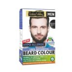 INDUS VALLEY 100% Botanical Hypo Allergic Aqua Beard Colour - Black (100g +15ml) - Fast UK Delivery
