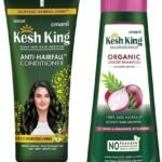Kesh King Ayurvedic Onion Shampoo with 21 Herbs, Reduces Hairfall & Boost Hair Growth, 300ml & Kesh King Scalp and Hair Medicine Anti-Hairfall Conditioner, 200 ml - Fast UK Delivery