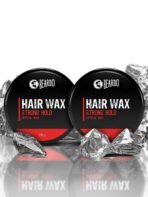Beardo Stronghold Hair Wax, 100 gm (Pack of 2) | Crystal Hair Wax | Hair Wax Men | Styling Wax | Glossy Finish | Shine | Strong Hold | Hair Wax - Fast UK Delivery