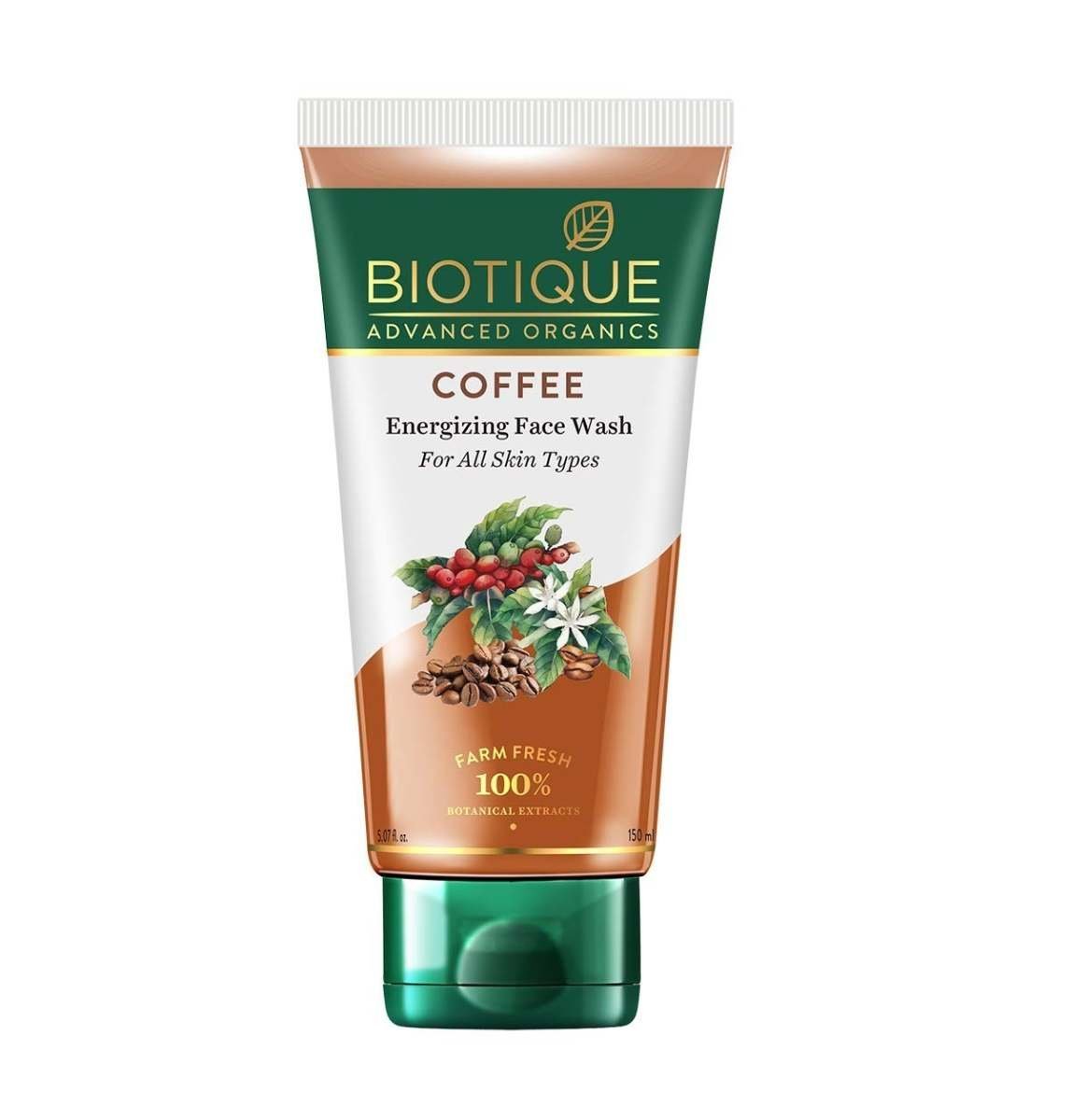 uk617RU7H2CZL-1-1.jpg Biotique Coffee Energizing Face Wash 150ml | Purifies Skin, Unclog Pores | Paraben & SLS Free - Fast UK Delivery - Image 1
