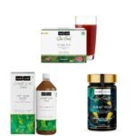 Kapiva Skin Foods Glow Mix (30 Sachets) & Kapiva Get Slim Juice 1L & Kapiva Shilajit Gold 60 Capsules - Fast UK Delivery