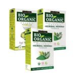 INDUS VALLEY Bio Organic Natural Amla Powder With Herbal Henna Powder Set of 2 For Hair Care - (100g *3=300g) - Fast UK Delivery