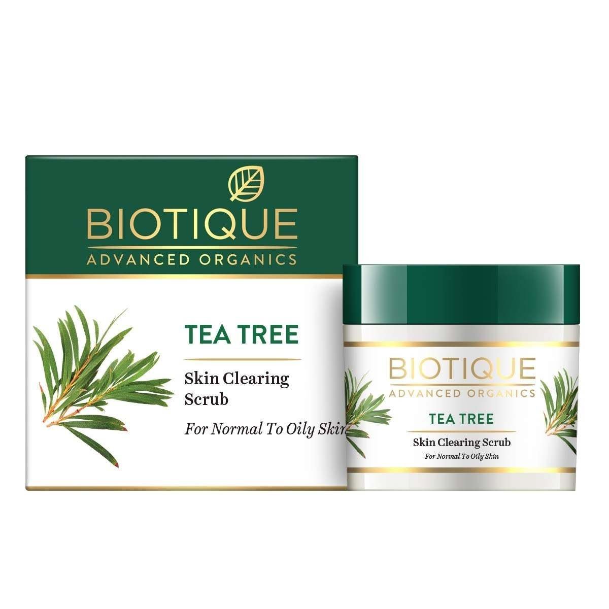 uk617Sz1OlE6L-1-1.jpg Biotique Tea Tree Skin Clearing Face Scrub for Normal to Oily Skin, 50g - Fast UK Delivery - Image 1