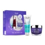 Olay Retinol Kit for Overnight Repair | Retinol Cream with Free Cleanser | Plumper, Younger looking Skin | 24h Hydration | Fragrance Free | Normal, Oily, Dry,Combination Skin | Paraben & Sulphate Free | Pack of 2 - Fast UK Delivery