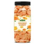 Organic Bites Orange Candy (Narangi Goli) - 200 gm (Jar pack) - Fast UK Delivery