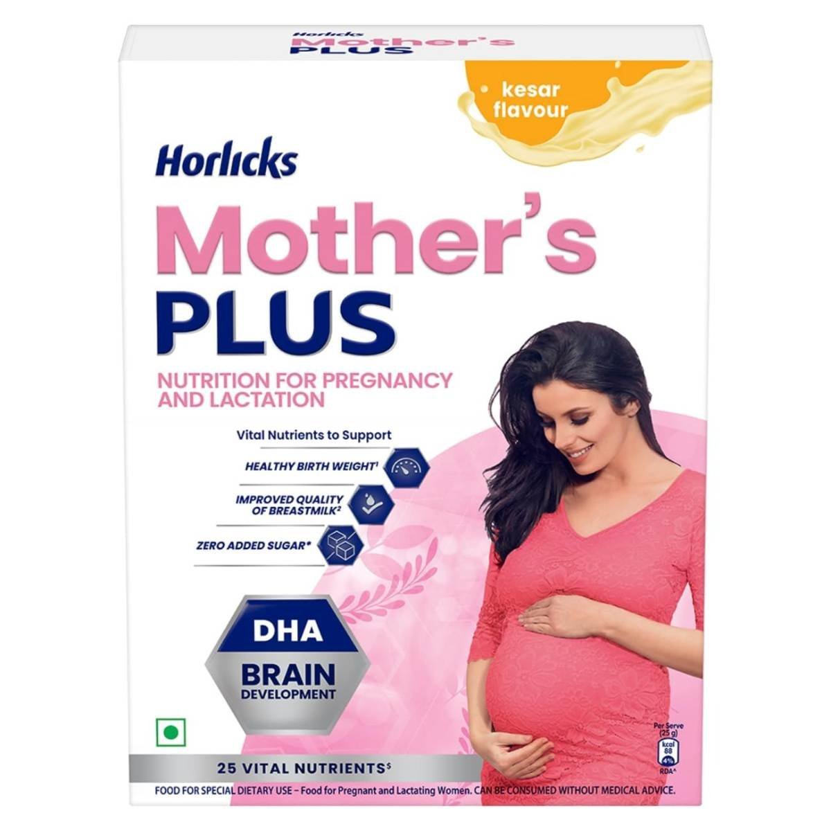 uk61892AqXiYL-1.jpg Horlicks Mother's Plus Kesar Refill 400/500G (Weight May Vary),Powder - Fast UK Delivery - Image 1
