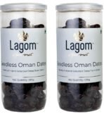 Lagom Gourmet Seedless Omani Dates 800g | All Natural | No Preservatives | No Added Sugar | Gluten Free | Vegan | Plant Based | Non GMO | Dates Dry Fruits | Khajur | Khajoor | Khejur - Fast UK Delivery