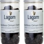 Lagom Gourmet Seedless Omani Dates 800g | All Natural | No Preservatives | No Added Sugar | Gluten Free | Vegan | Plant Based | Non GMO | Dates Dry Fruits | Khajur | Khajoor | Khejur - Fast UK Delivery
