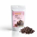 KONFIZ Dark Choco Chips (500g) Chocolate Chips for baking | 100% Natural | Dairy Free and 100% Cocoa Dark Chocolate | Used for baking and decoration - Fast UK Delivery