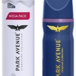 Park Avenue Men Voyage Signature Collection Amber Deodorant Spray, 220Ml And Storm Amber Deodorant Spray, 150Ml/100G, Pack Of 1 - Fast UK Delivery