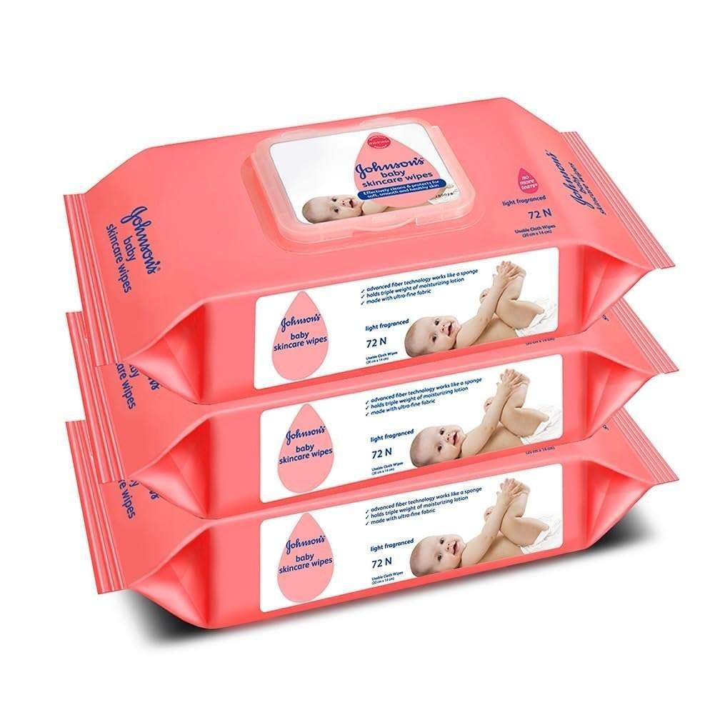 uk618mMqs3zL-1.jpg Johnson's Baby Wet Wipes | 216 Wipes (Buy 2 Get 1 Free) | Alcohol & Soap Free | Prevents Rashes & Redness | With 3X Moisturising Lotion | As Mild as Pure Water | Enriched with Glycerin | - Fast UK Delivery - Image 1