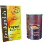 KORAKUNDAH Organic Black Tea 250 g|CHAMRAJ Saffron Turmeric Black Tea 100 g|Pack of 2|Total 350g |India's Finest Chamraj Nilgiri Tea - Fast UK Delivery