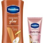 Vaseline Gluta-Hya Dewy Radiance & Vaseline Cocoa Glow Lotion - Fast UK Delivery