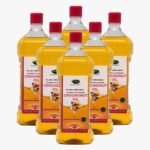Thanjai Natural 6000ml Groundnut Oil Unrefined wooden Cold Pressed (Peanut Oil) 100% Natural No Cholesterol + Healthy Cooking (1L x 6) - Fast UK Delivery