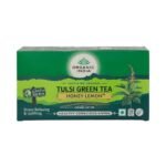 Organic India Tulsi Green Tea Honey Lemon 100 Teabags - Fast UK Delivery