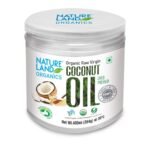 Natureland Organics Coconut Oil 400 Ml - Organic Raw Virgin Oil - Fast UK Delivery