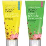 Aroma Magic Neem And Tea Tree Face Wash, 100ml and Aroma Magic Grapefruit Face Wash, 100ml - Fast UK Delivery