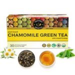 TEACURRY Chamomile Green Tea (30 Tea Bags) - Helps with Sleep, Relaxation - Chamomile Green Tea Bags | Chamomile Green Tea Leaves - Fast UK Delivery