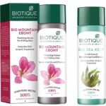 Biotique Bio Sea Kelp Fresh Growth Revitalizing Conditioner, 120ml And Biotique Bio Mountain Ebony Vitalizing Serum For Falling Hair Intensive Hair Growth Treatment, 120ML - Fast UK Delivery