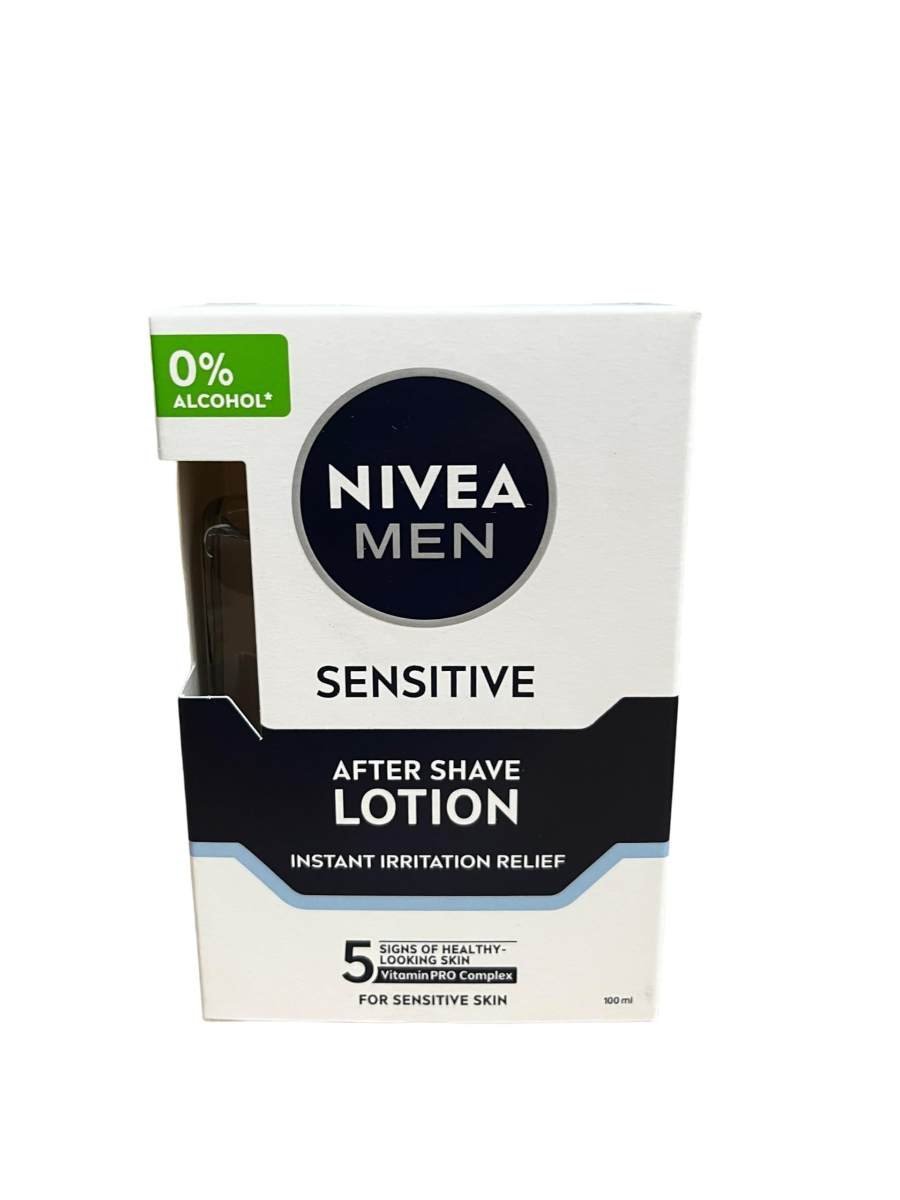uk619KCdmmy1L-1-1.jpg NIVEA MEN Shaving, Sensitive After Shave Lotion for Face, 100ml - Fast UK Delivery - Image 1