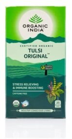Organic India Tulsi Original Tea, 25 Infusion Tea Bags (1 Bag x 1.74g Each) - Fast UK Delivery