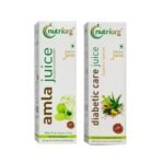 Nutriorg Diabetic Care & Amla Juice 500ml (Pack of 2 * 250ml), Maintains Blood Sugar Levels - Fast UK Delivery