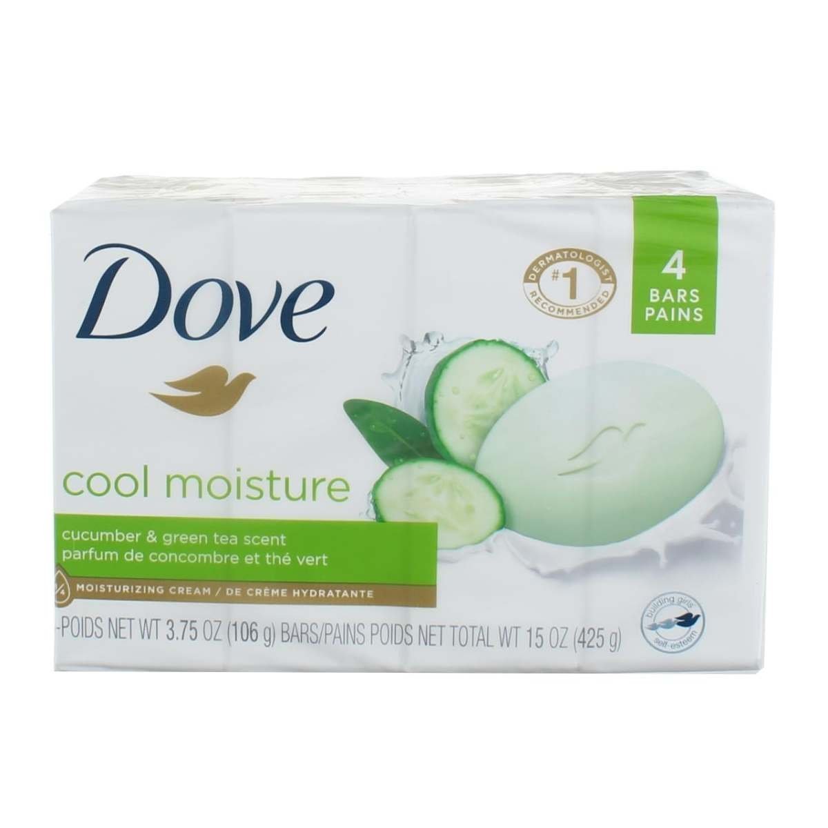 uk619Q1Mrr5-L-1-1.jpg Dove go fresh Beauty Bar, Cucumber and Green Tea 4 oz, 4 Bar - Fast UK Delivery - Image 1