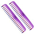 Vega Detangling Hair Comb,(India's No.1* Hair Comb Brand)For Men and Women,Blue, Pack of 2,(VC21266) - Fast UK Delivery