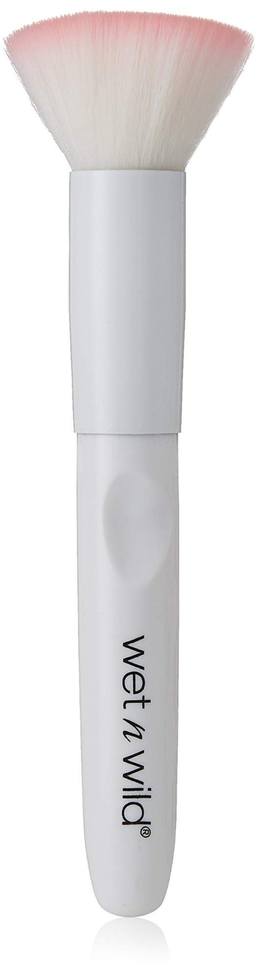 uk619dSq9epL-1.jpg Wet n Wild Vegan Makeup Brush 23.5g- Flat Top Kabuki Soft Brush For Liquid & Mineral Foundation, Blending & Buffing, Ergonomic Handle - Fast UK Delivery - Image 1