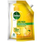 Dettol Body Wash and Shower Gel for Women and Men, Lime fresh - 450ml | Soap-Free Bodywash | 12h Odour Protection - Fast UK Delivery