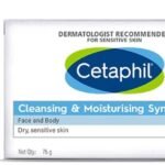 Cetaphil Moisturising Cream for Face & Body, Dry to Normal skin, 80 gm&Cetaphil VVF India Cleansing And Moisturising Syndet Bar, 75g - Fast UK Delivery