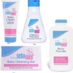 SebaMed Baby Cream Powder Cleaning Bar Shampoo (White), 4 Count - Fast UK Delivery