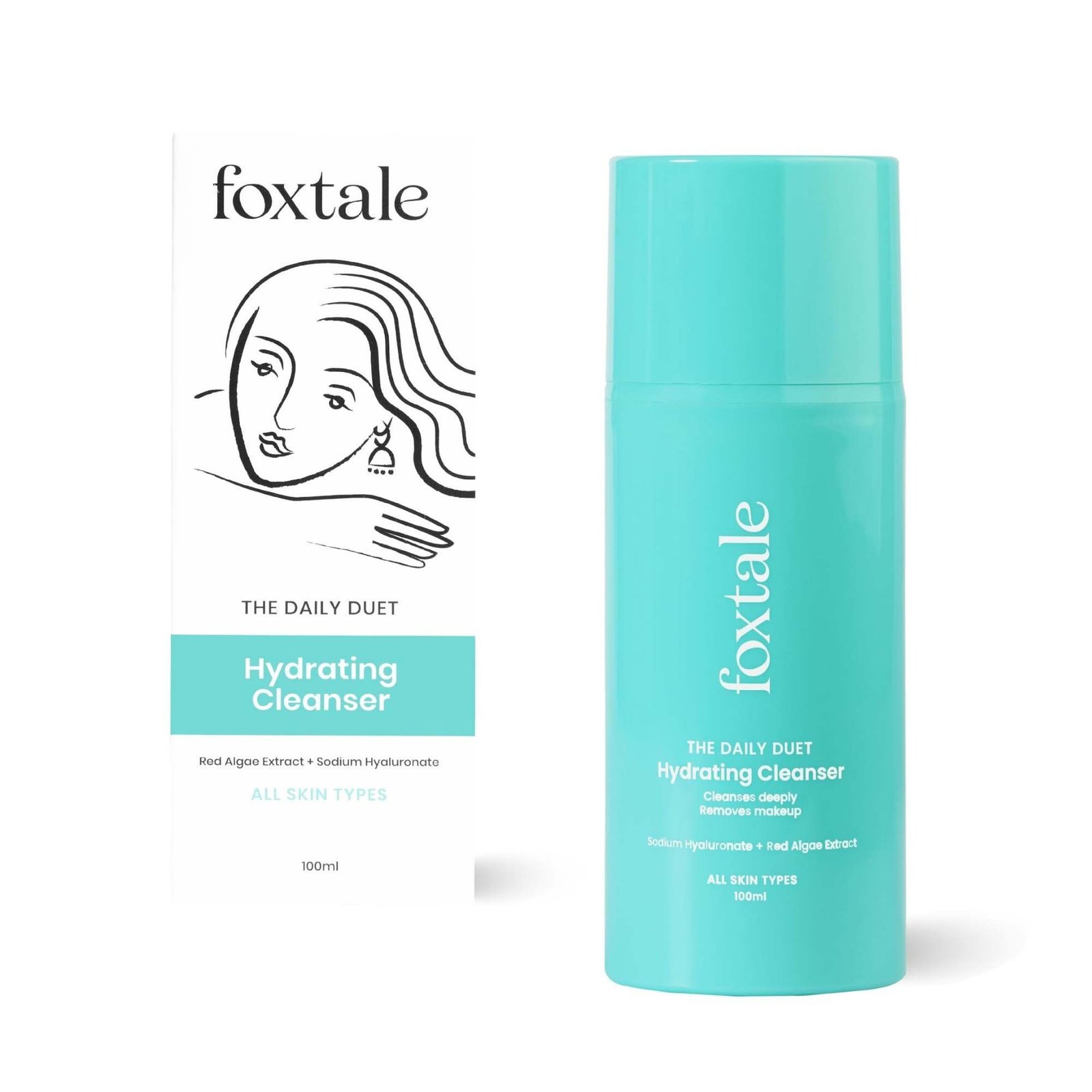 uk61BErMZTmVL-1-1.jpg Foxtale Gentle Hydrating Face Wash with Hyaluronic Acid, Vitamin B5 | Deep Pore Cleansing | Dirt Control | Make-up Remover | Cleanser For Men & Women | All Skin Types | 100 ml - Fast UK Delivery - Image 1