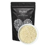 Fruitri White Sesame Seeds 1kg, Raw White Til, Fresh & Natural White Sesame, Sesame Seeds for Eating & Snacking, High Nutritious, Safed Til Seeds for Eating, Antioxidant rich, - Fast UK Delivery