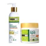 INDUS VALLEY Anti-Dandruff Shampoo with Hair ultima Spa for Dry and Damage Hair (200+175ml= 375ml) - Fast UK Delivery