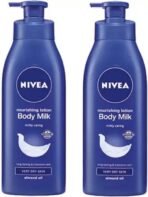 Nivea Body Milk Nourishing Body Lotion 400ML Each (Pack of 2) (800 ml) - Fast UK Delivery
