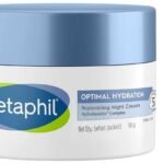 Cetaphil Optimal Hydration Lightweight Serum 30ml Fast absorbing Hyaluronic Acid Blue Daisyextract Vitamin B5 Optimal Hydration Replenishing Night Cream 50g - Fast UK Delivery