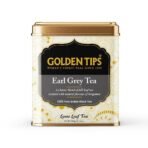 Golden Tips Earl Grey Loose Leaf Black Tea Blended With Pure Oil Of Bergamot, Brew Hot/Iced Tea, (100 Gram, 50 cups) - Fast UK Delivery