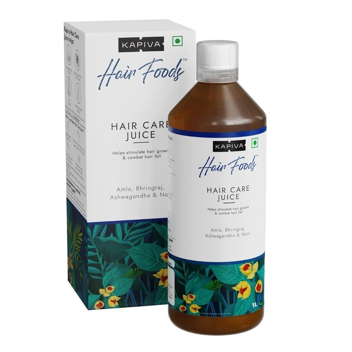 uk61CM5j0pDaL-1.jpg Kapiva Hair Care Juice | For Hair Growth & Hair Fall Control | 100% Ayurvedic Hair Care with Amla, Noni, Bhringraj and Ashwagandha (1L) - Fast UK Delivery - Image 1