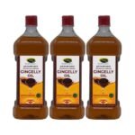 Thanjai Natural Premium Gingelly Oil | 100% Pure & Cold Pressed | Wood Pressed Sesame Oil | For Cooking & Skin Care | No Chemicals, No Additives | 3L - Fast UK Delivery