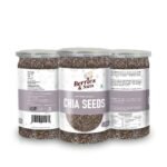 Berries And Nuts Premium Raw Chia Seeds | 750 Grams | 3 Bottle of 250 Grams - Fast UK Delivery
